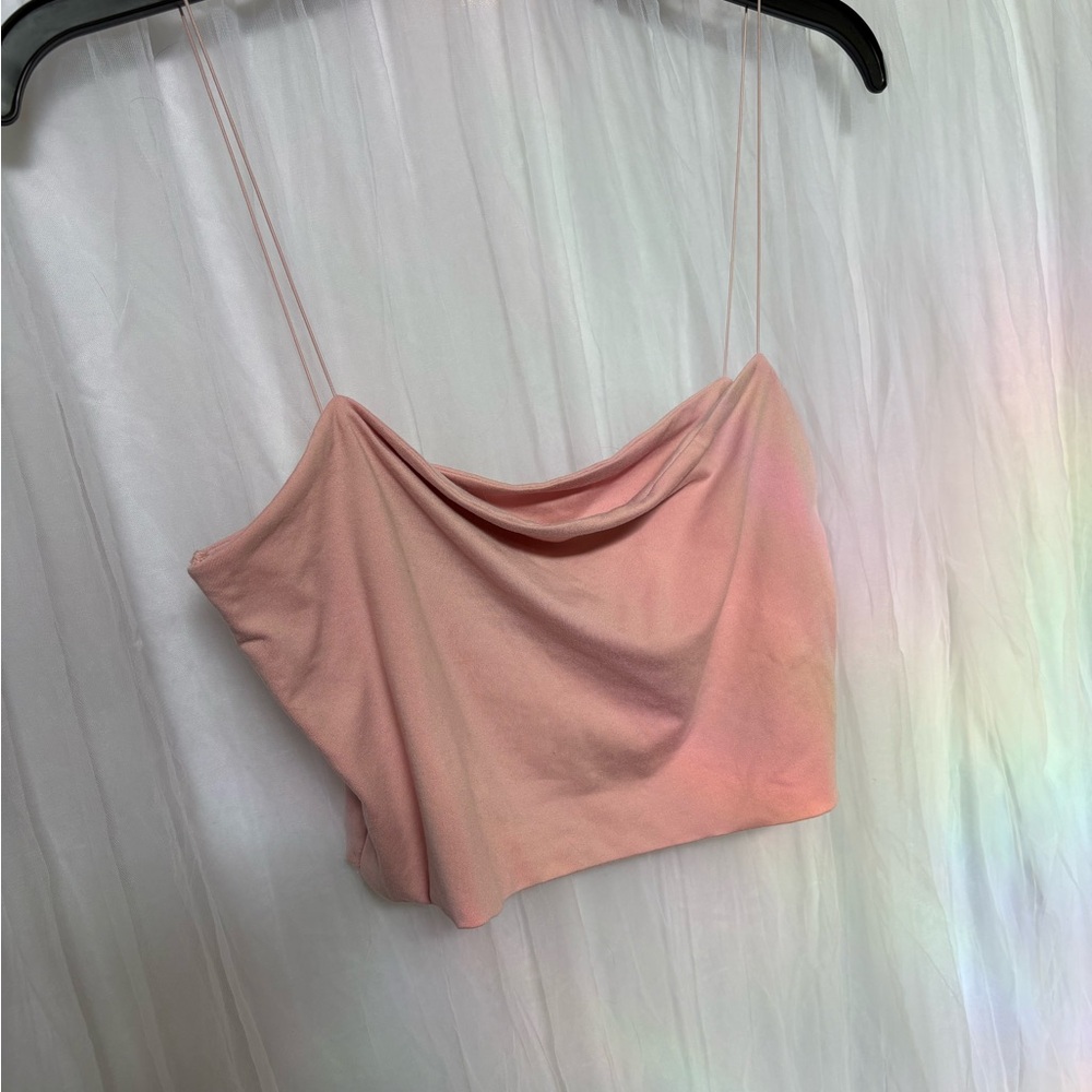 SHEIN Pink Crop Camisole Top